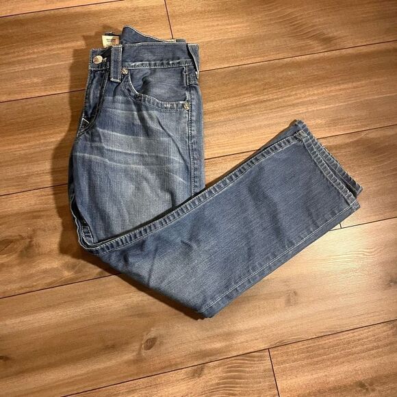 ‎True Religion Light Blue Wash Denim Jeans Men 31 x27 - Picture 1 of 6